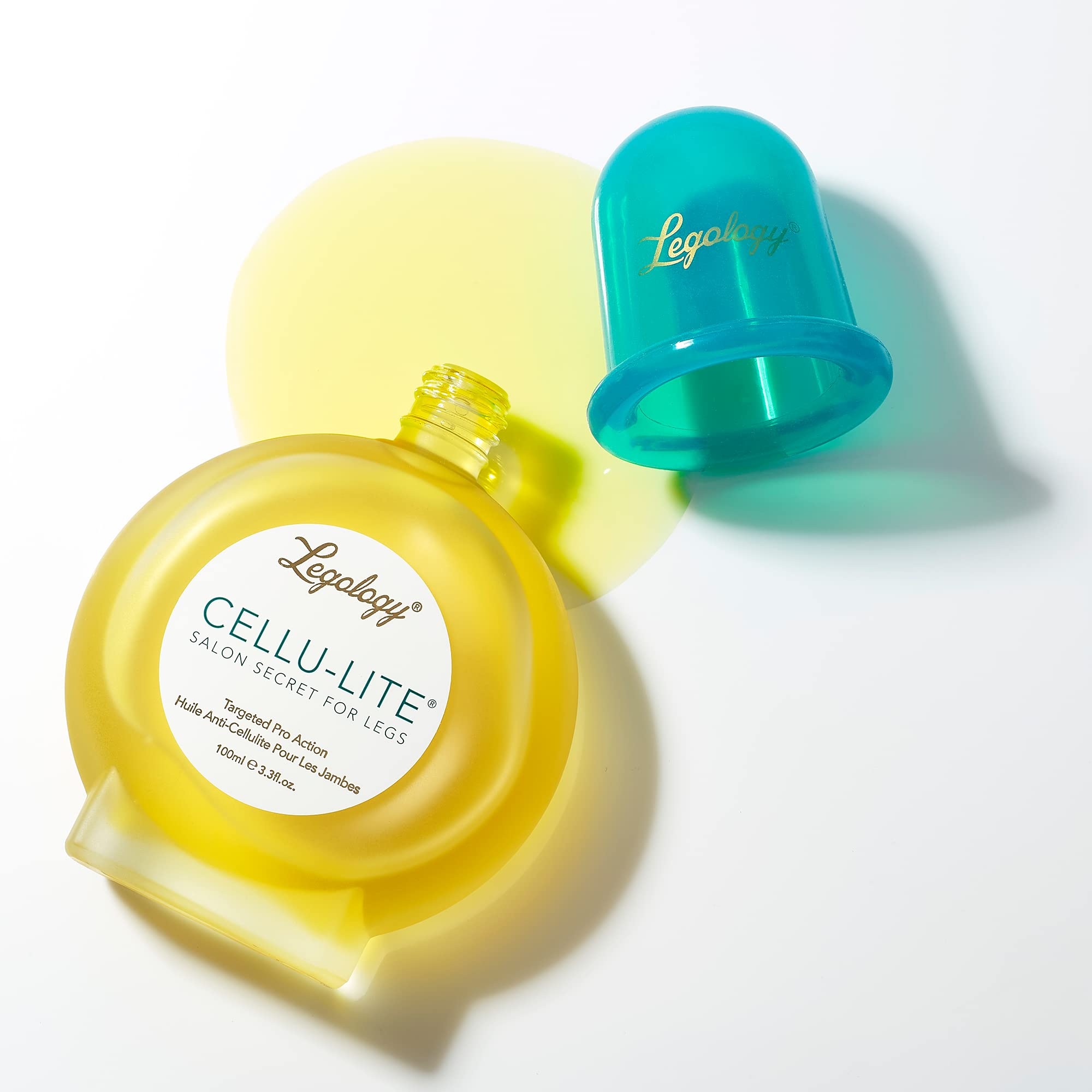 Legology Premium Anti-Cellulite-Detox-Set für Beine in Geschenkbox – Circu-Lite Cellulite Saugnapf & Cellu-Lite Öl
