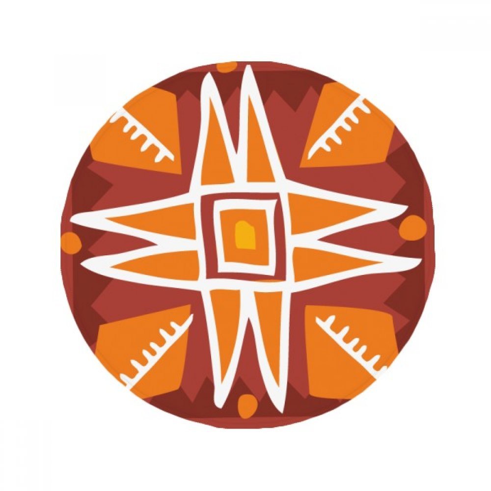 Tapis soleil orange mexicain 80cm idée cadeau déco originale