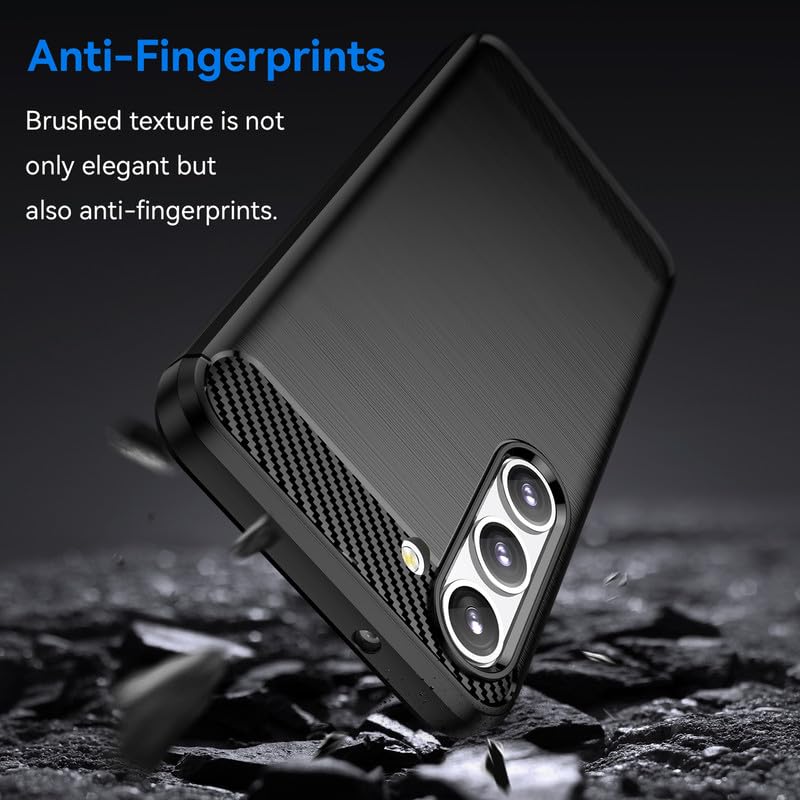 Image of Hybrid Carbon Fiber Back Case for Samsung Galaxy S23 (Black)