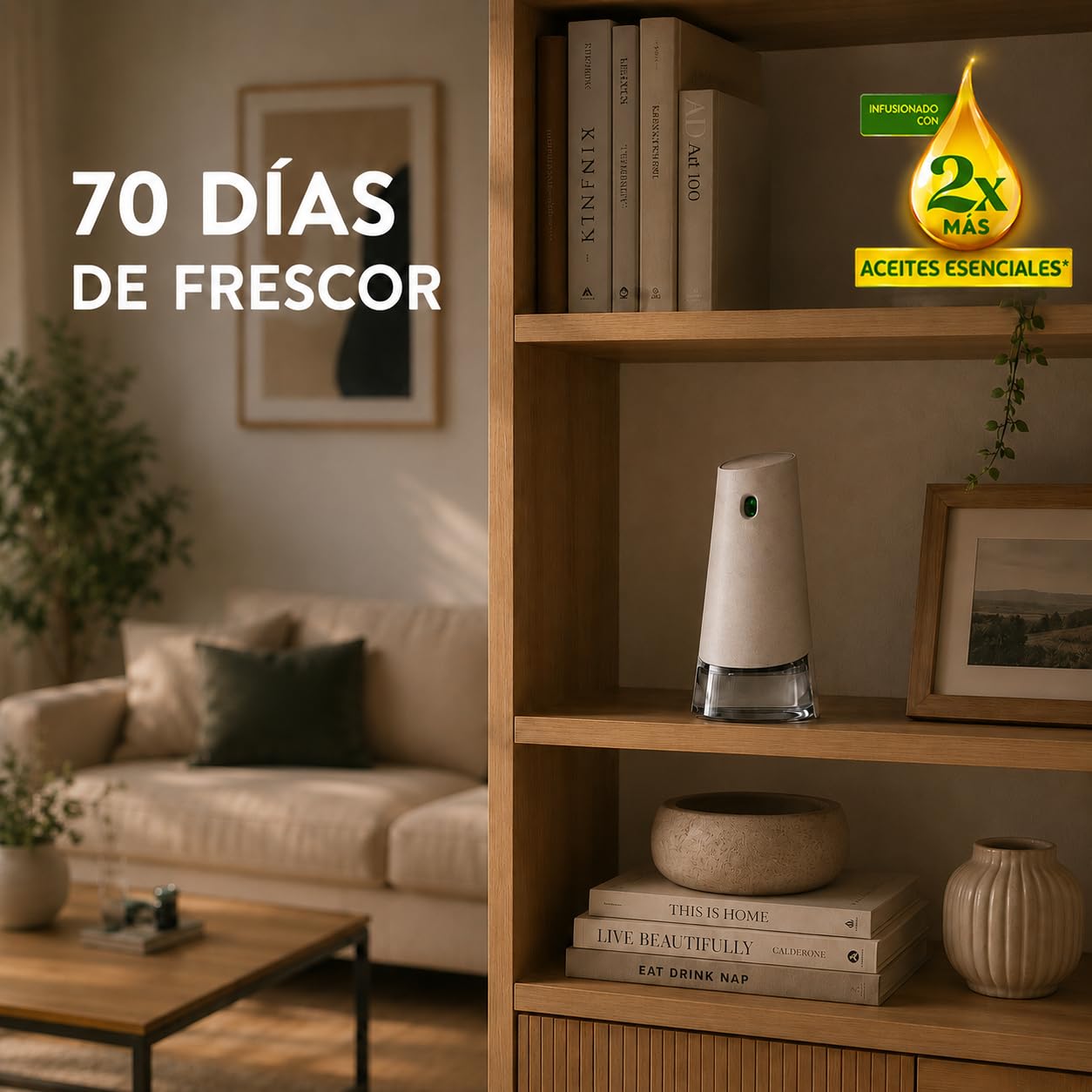Air Wick Active Fresh Recambios Ambientador Automático, Lavanda, 4x228ml, 280 Días