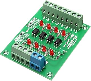 BliliDIY 12V To 3.3V 4 Channel Optocoupler Isolation Board Isolated Module Plc Signal Level Voltage Converter Board 4Bit