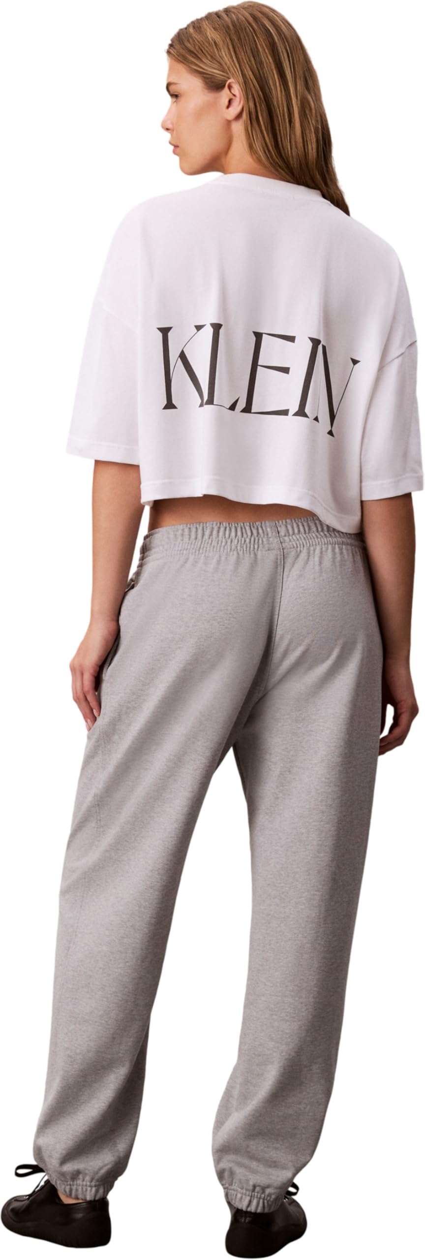 Calvin Klein Pantalón de chándal Mujer Monologo French Terry con Cintura elástica