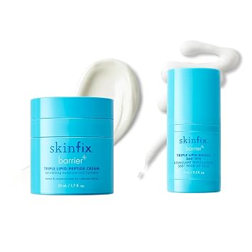 Skinfix Triple Lipid-Peptide Cream 1.7 oz + Triple Lipid-Boost 360 Eye 0.5 oz - Non-Comedogenic, Vegan, Cruelty Free