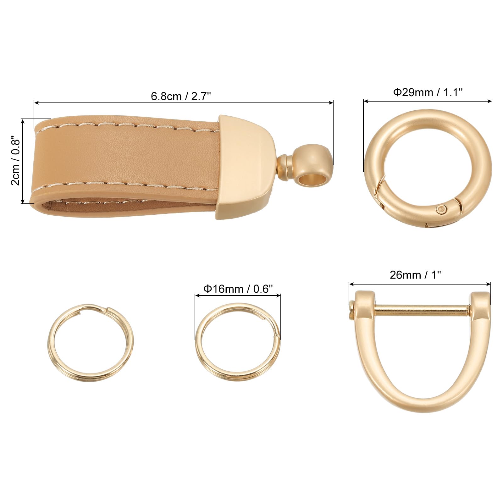 PATIKIL Leather Car Key Chain - Image 2