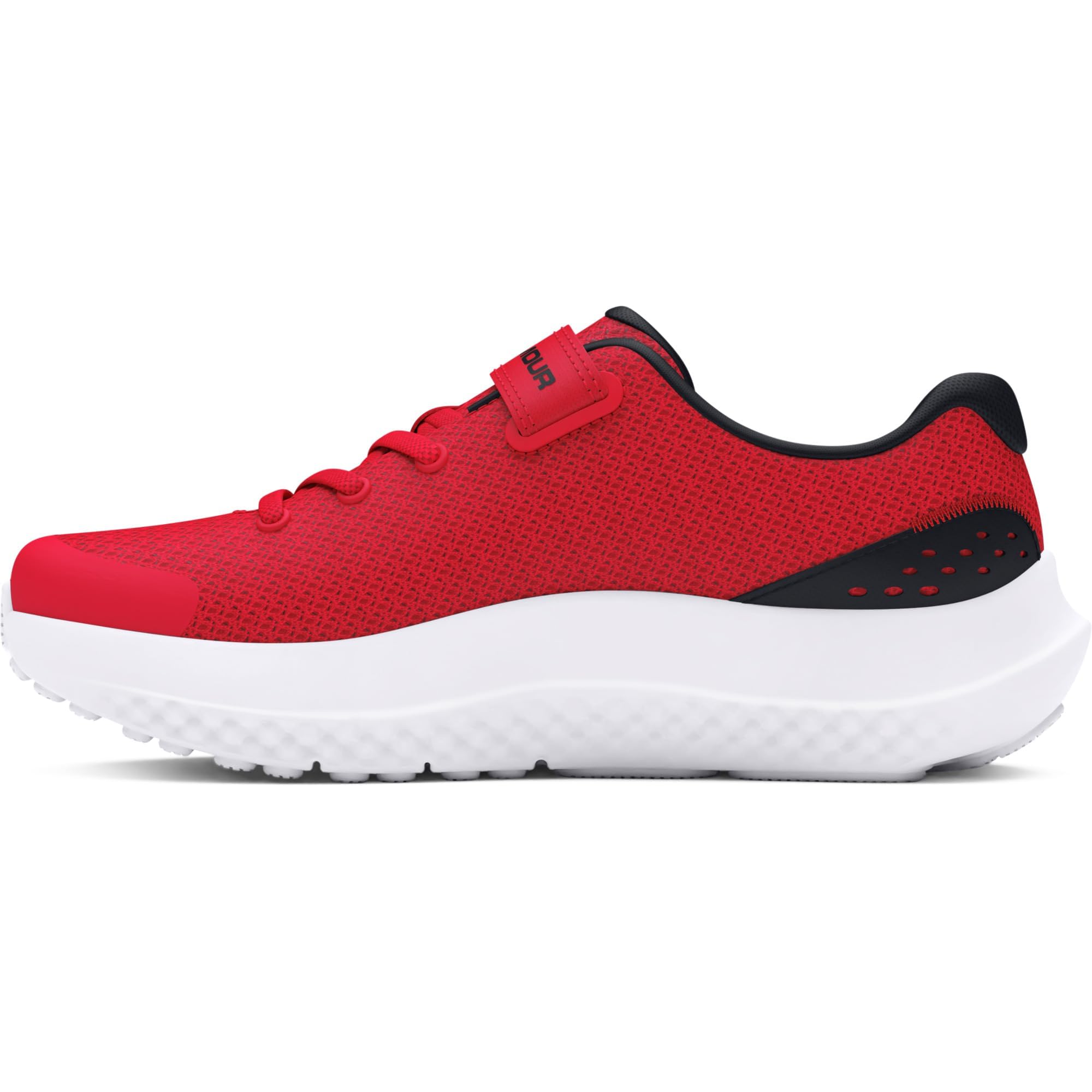 Under Armour Boys Boys' Pre-School Surge 4 Ac Running Shoes / Black / Black Red Size 2 Kids