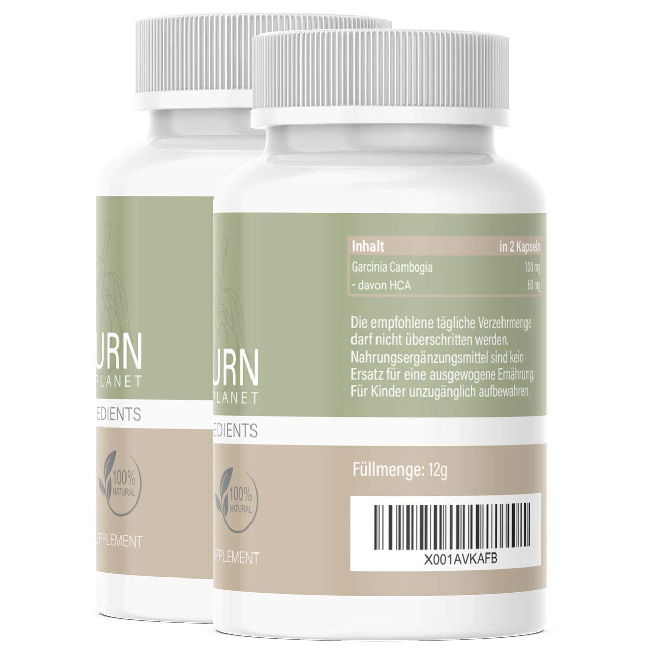 NEU: Enolenia® NIGHT F-BURN Kapseln VEGAN - 1 Kapsel pro Nacht mit Garcinia Cambogia Extrakt - für Männer & Frauen, schnell + Hochdosiert - aus hochwertiger Produktion in Deutschland (2x)