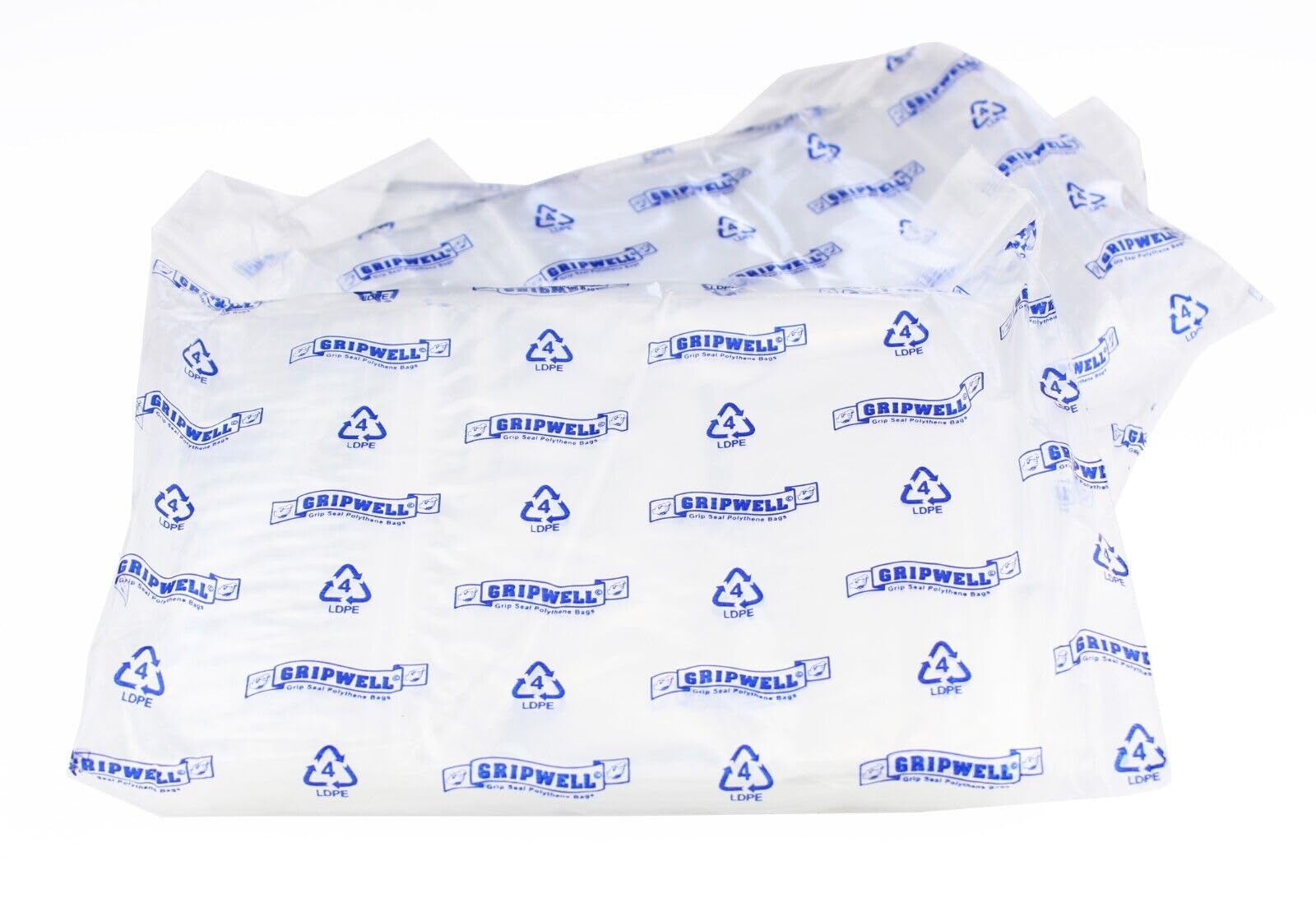 1000 Gripwell Plastic Resealable Write On Panel Grip Seal Bags 4" X 5.5