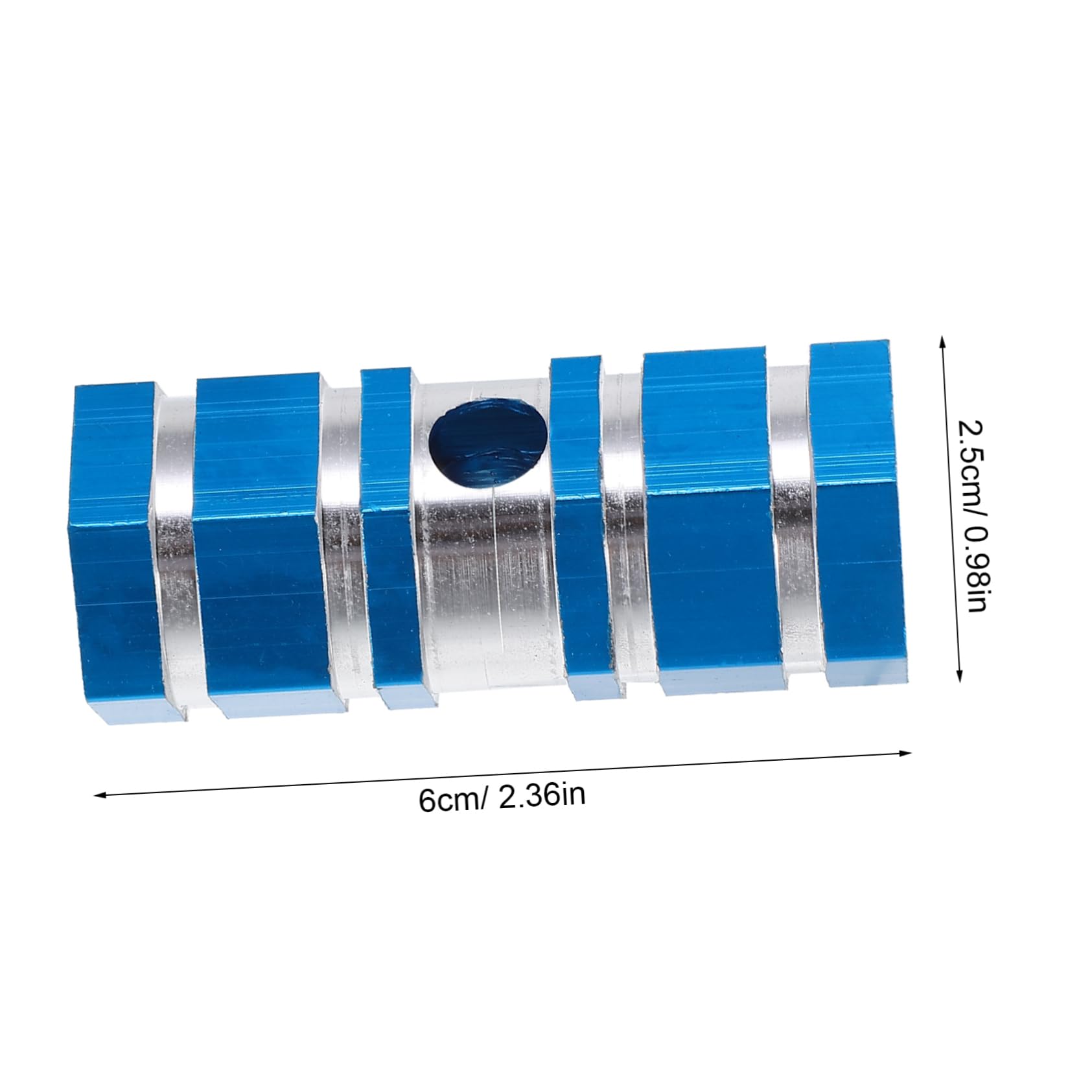 GALPADA Aluminum Alloy Bike Rear Seat Axle Pegs Durable Blue Cycling Footpegs for Mountain Bikes Quick Release Easy Installation Fit Axles Sturdy Design