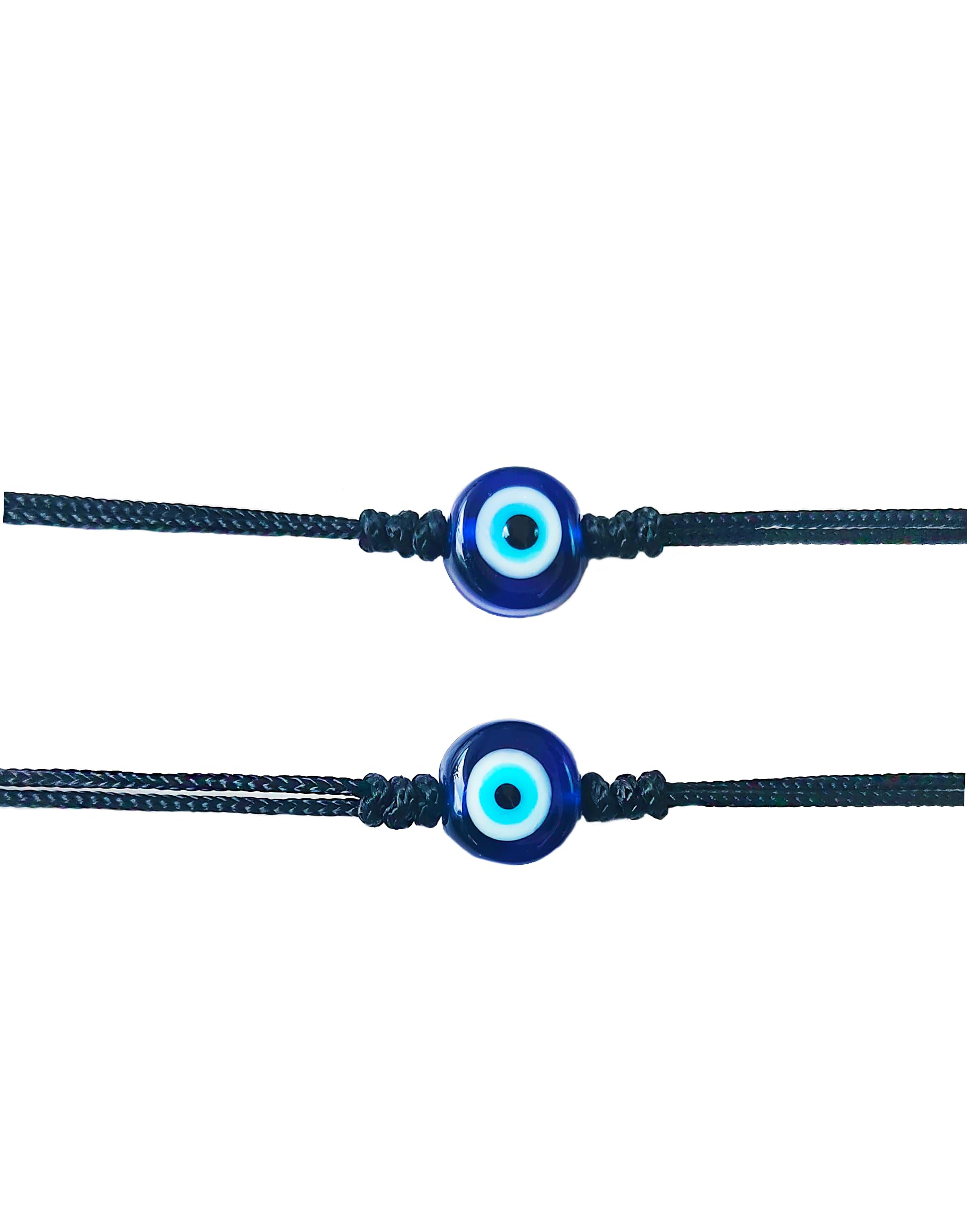 Kaushey loom & craft Evil Eye with Black Cord Handmade Bracelet for Unisex Adult Nazar Thread Adjustable Wristbands Friendship Band For Women Men (pack of 2) (B0B1B54Q4W) Amazon Price History, Amazon Price Tracker