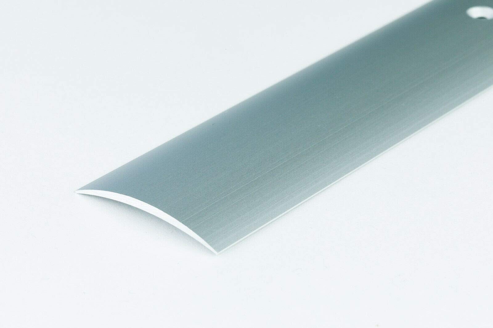 Tmw Profiles Silver 2M Aluminium Door Threshold 40Mm – – Screw-Fix Transition Trim 2M Length Lpos (Silver)