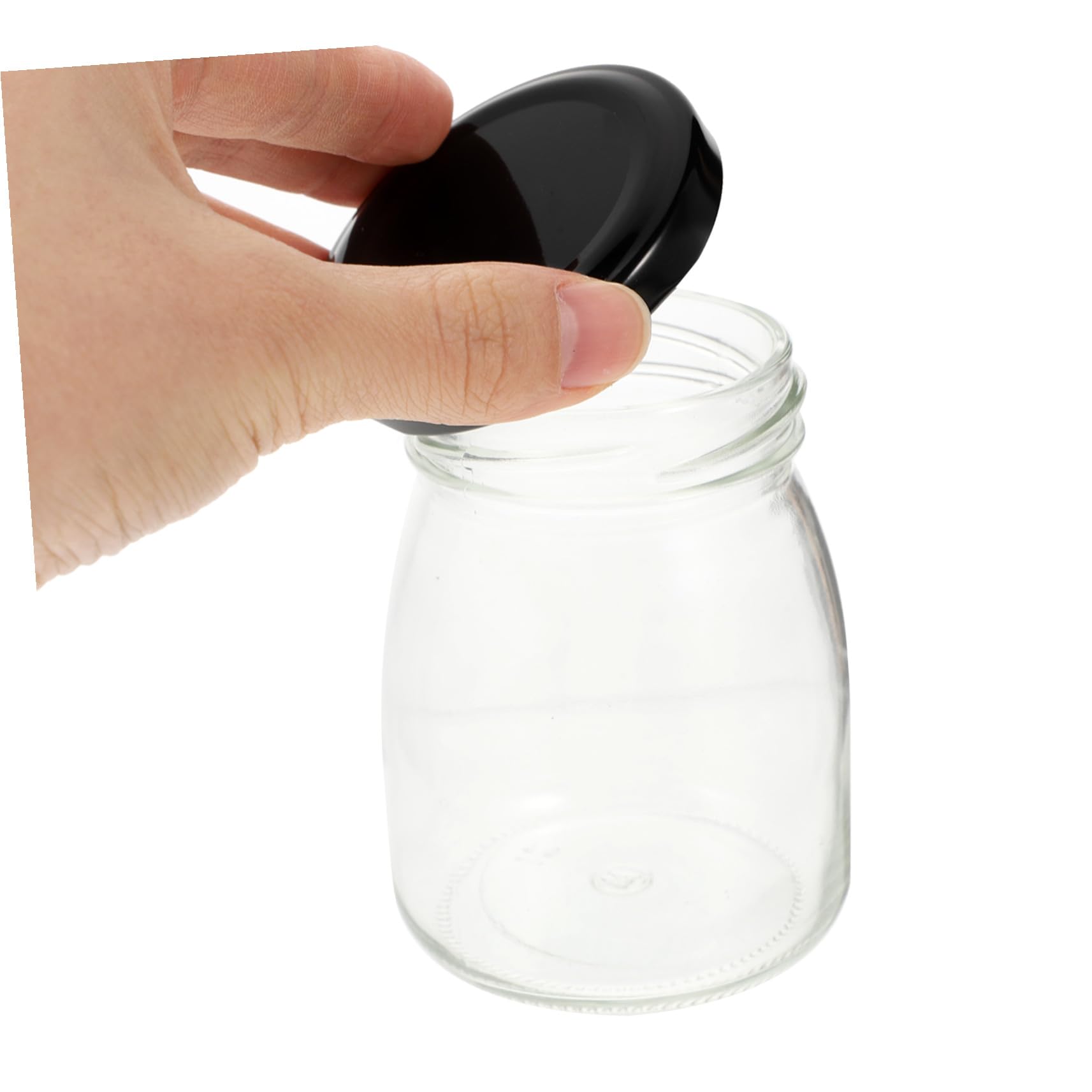 Toyvian 10stücke Glasbehälter mit Metalldeckel für Lebensmittel-aufbewahrung Luftdicht und Langlebig für Müsli Joghurt und Vorratsdose in Küche