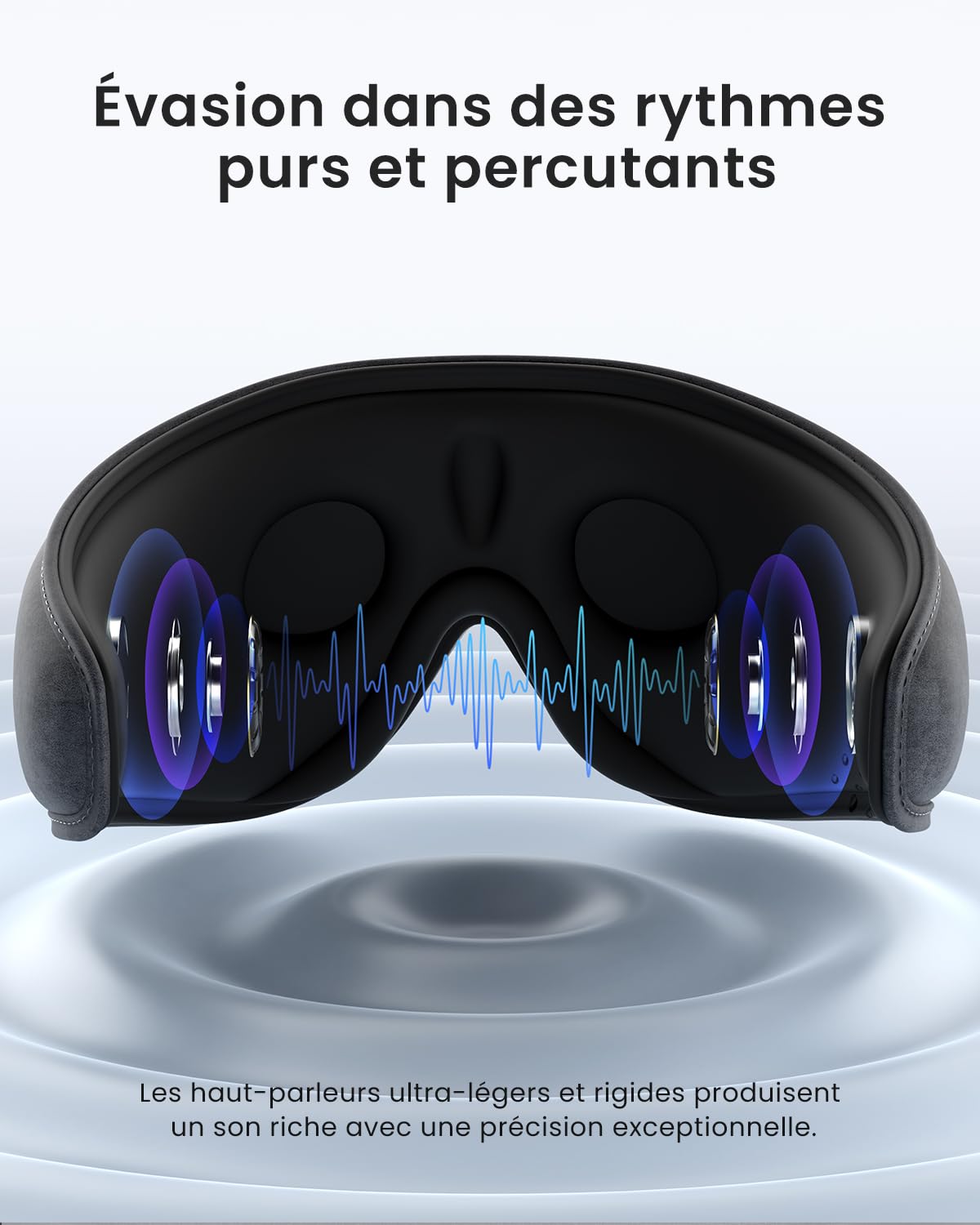 Renpho Casque anti-bruit Sommeil, Cadeau Fête des Mères, Cadeau Femme, avec écouteurs Bluetooth V5.2, Masque de Sommeil sans fil occultant 3D ultra-doux, masque oculaire confortable pour la nuit