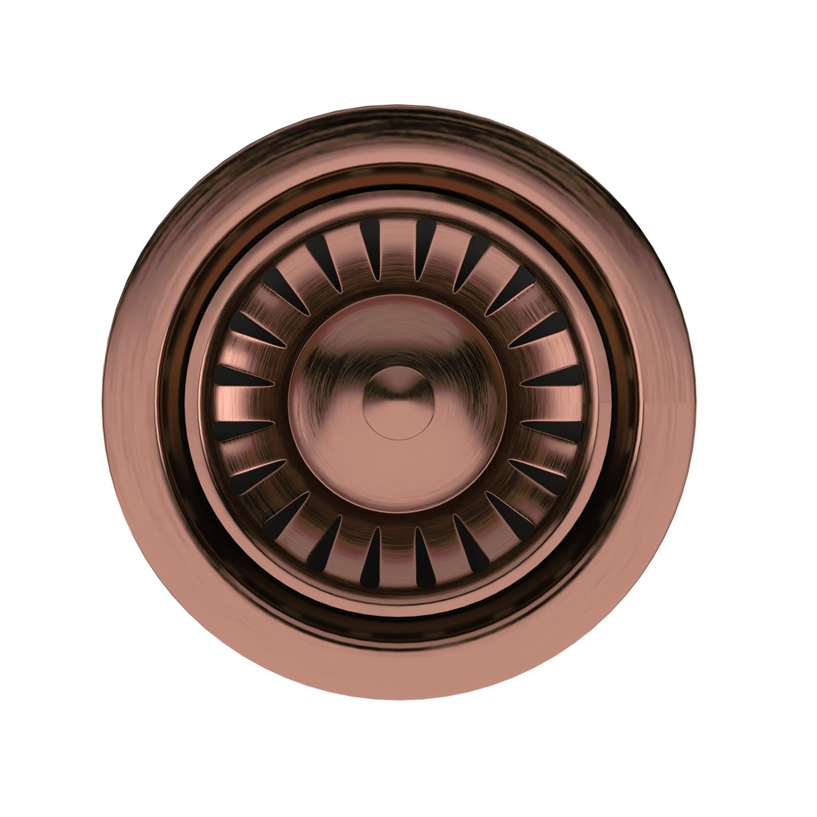 LiquidaSW1CP Satin Copper Kitchen Sink Basket Strainer Waste