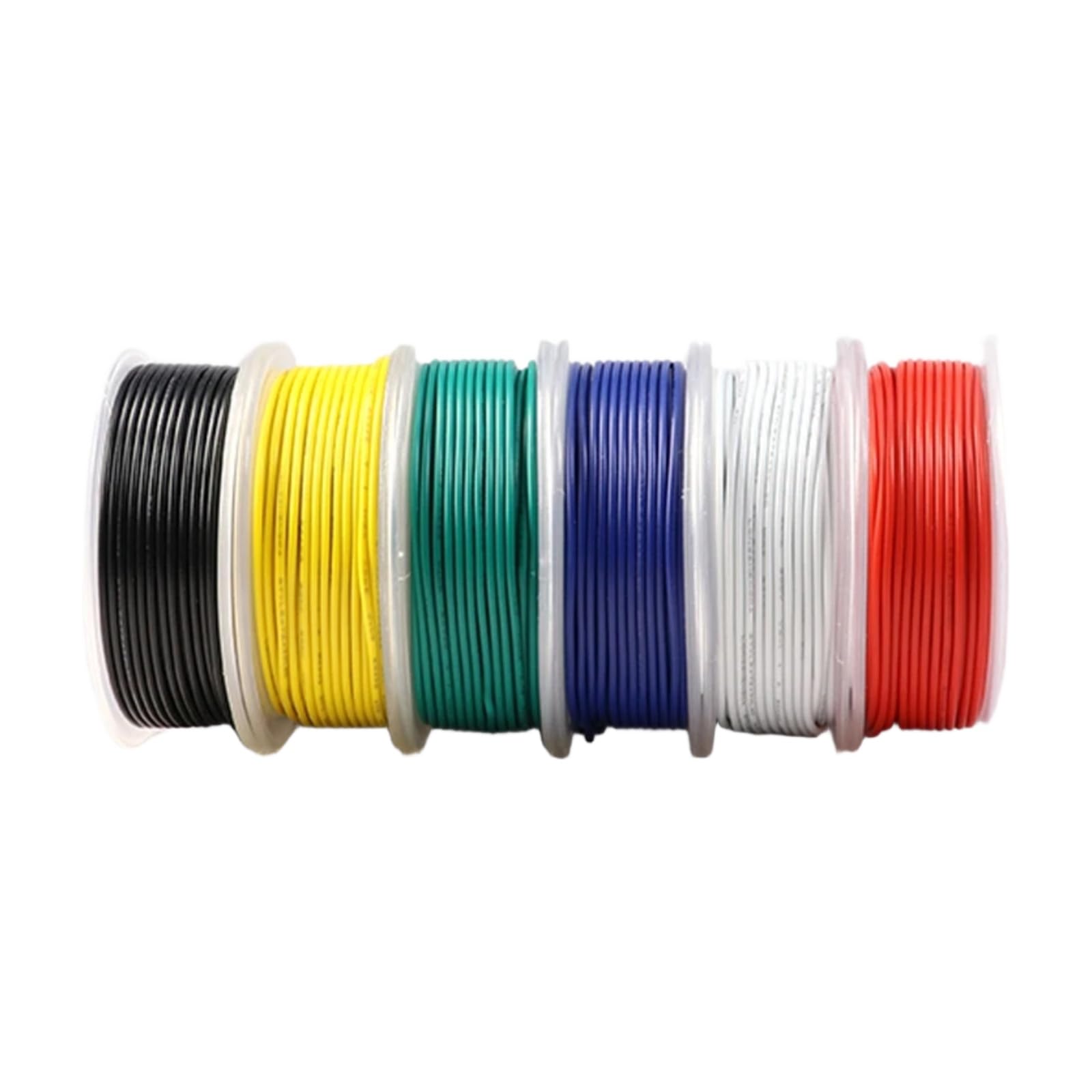 30/28/26/24/22/20/18/16AWG 600V izolowane kable miedziane z gumy silikonowej (niebieski; 1 rolka; 22AWG 10 m na rolkę)