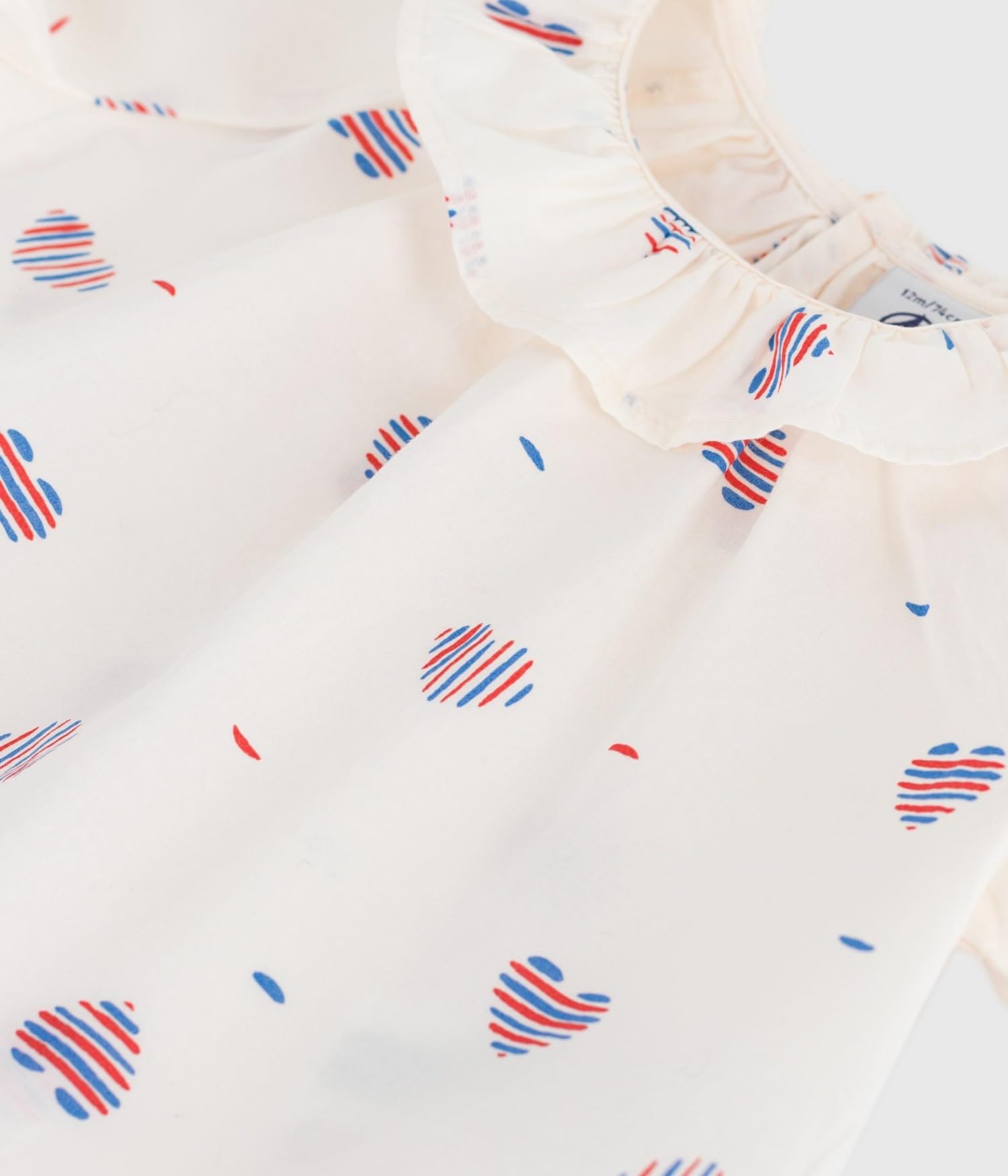 Petit Bateau A0ckr Blouse Manches Courtes Bébé Fille (Lot de 1)