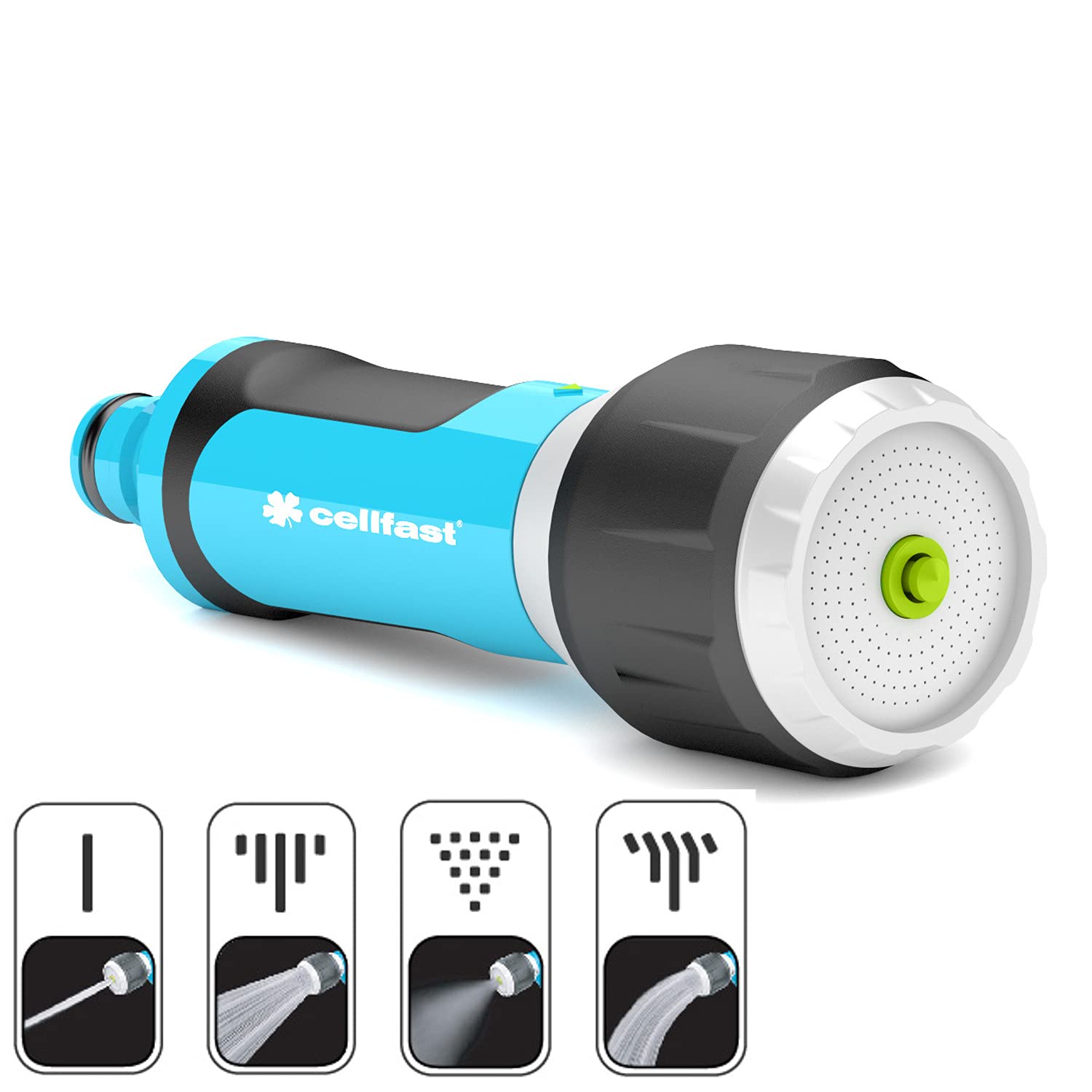 CELLFAST Boquilla De Riego Set Con Manguera De Agua Extensible Aspersor De Césped Para Césped Flores Plantas ENERGO 15 30 m
