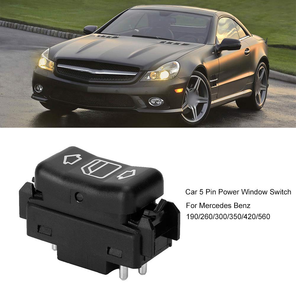 1248204610kz + Hlyjoon 1248204610KZ Interruttore di controllo alzacristalli per auto 1248204610 Interruttore singolo elettrico automatico Interruttore di controllo Pulsante per 190 260 300 350 420 560