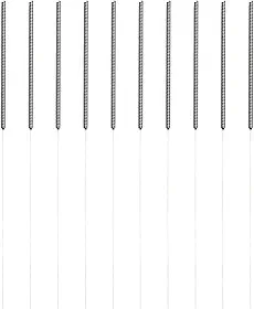 Kit de agulha de limpeza flexível de metal para bico, desentupidor de cabeça de impressão reutilizável de aço inoxidável, ferramenta de manutenção de bocal entupido de 0,2-0,4 mm, 10 peças (B)
