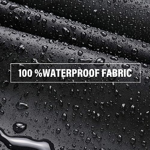 Zero Turn Mower Cover, 210D Universal Fit Lawn Mower Covers, Waterproof, UV, Dust and Wind-Resistant for Outdoor Protection, Zero Turn Mower Accessories by bruwaa - Used condition - Image 3