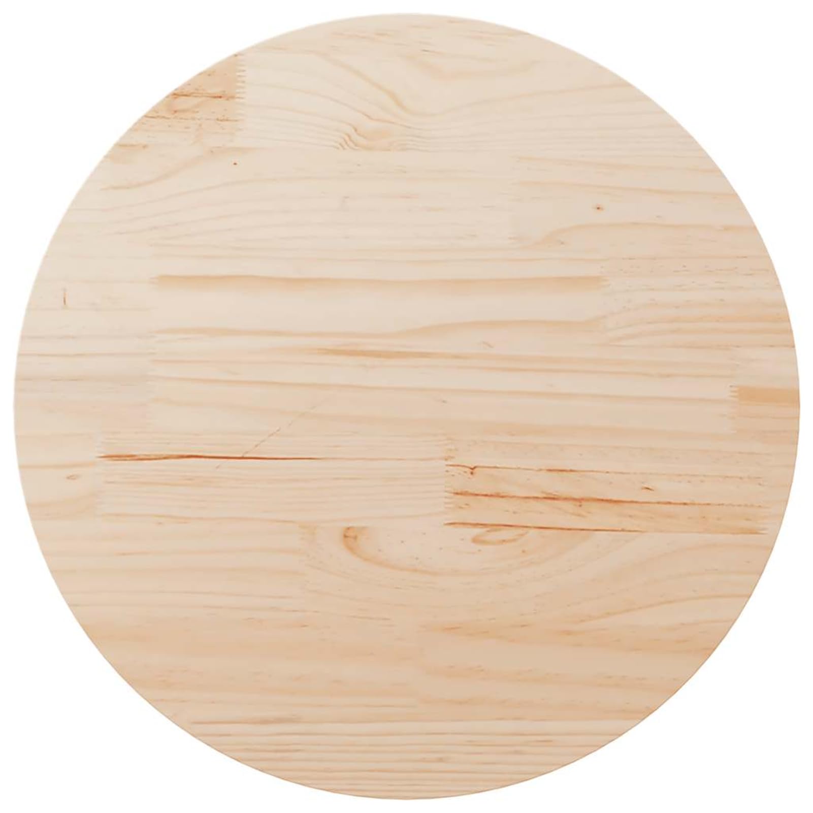 Homgoday Tablero de mesa Ø90 x 2,5 cm de madera maciza de pino, tablero de mesa, tablero de mesas de café, superficie de mesa de salón
