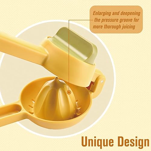 Miniatura 5 de Exprimidor de limón manual multifuncional, exprimidor de frutas, exprimidor de cítricos y limones, exprimidor de clip de limón pequeño para el
