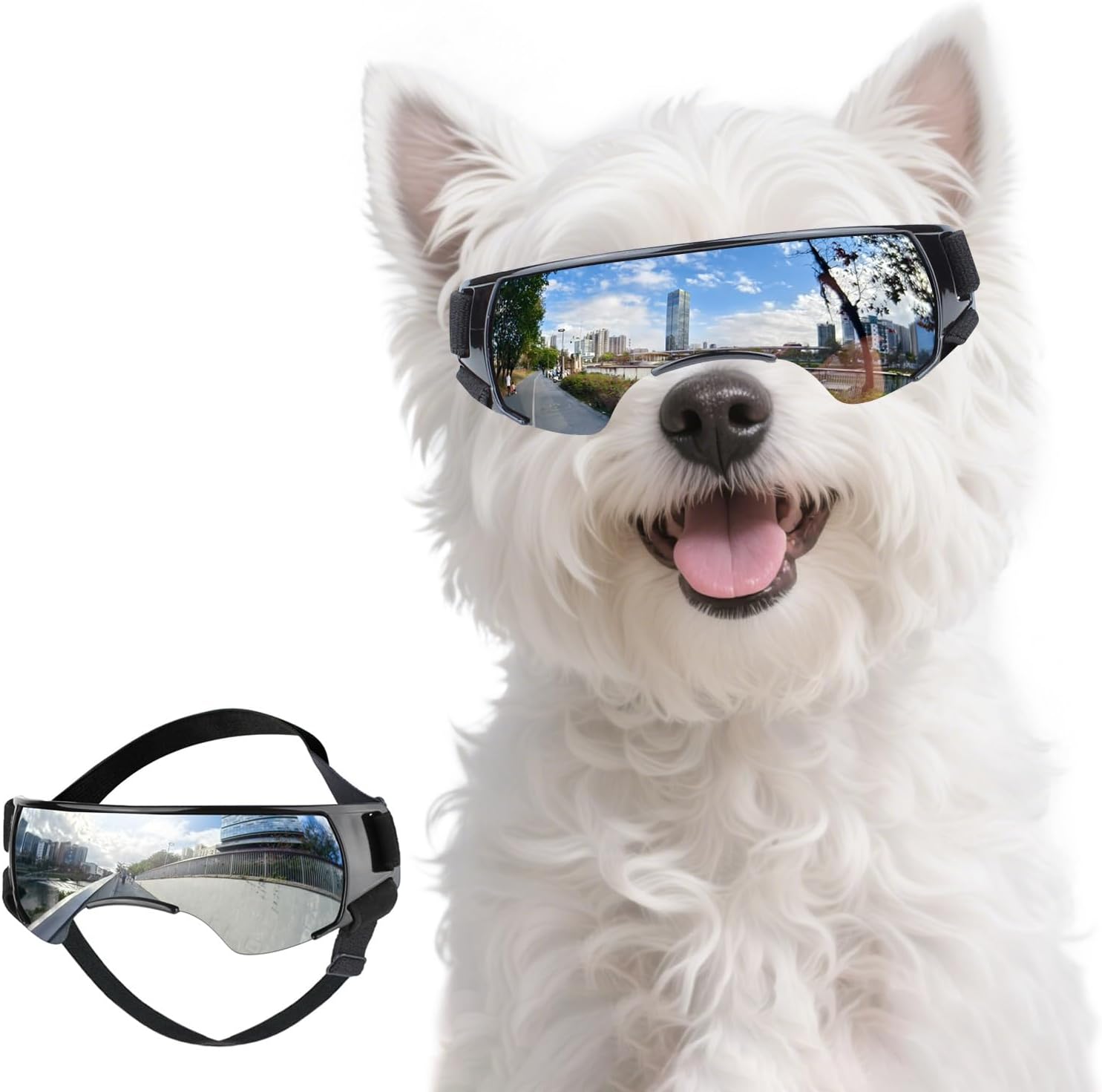 PETLESO Small Dog Goggles, Anti-UV...