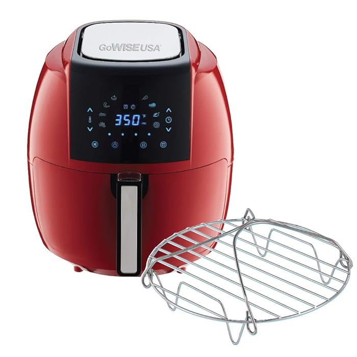 Buy GoWISE USA 5.8 Quart Digital Touchscreen Air Fryer with Grill Rack