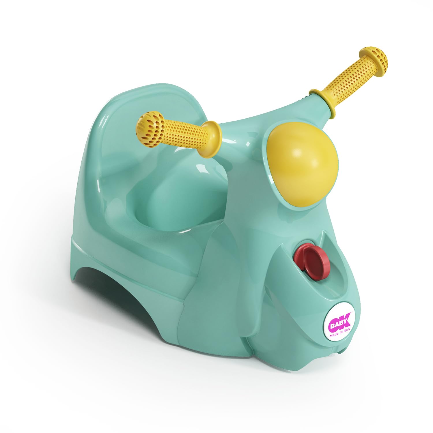 OKBABY Scooter - Vasino per Bambini con Seduta Ergonomica, a Forma di Moto - Azzurro