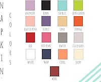 Vista 5 de WeddingStar servilletas de papel impresas personalizables de 3 capas, paquete de 40 unidades - Plegables rectangulares, color negro