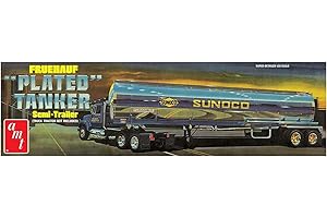 AMT 1/25 Scale Semi Truck/Trailer Plastic Model Kits with Tanker Trailer (Sunoco)