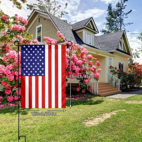 Outdoor 12X18 Inch Double Sided American Garden Flag American 4Th Of July Decorative Flag Fade Resistant Banner For Yard Lawn Home Decor #TOP7