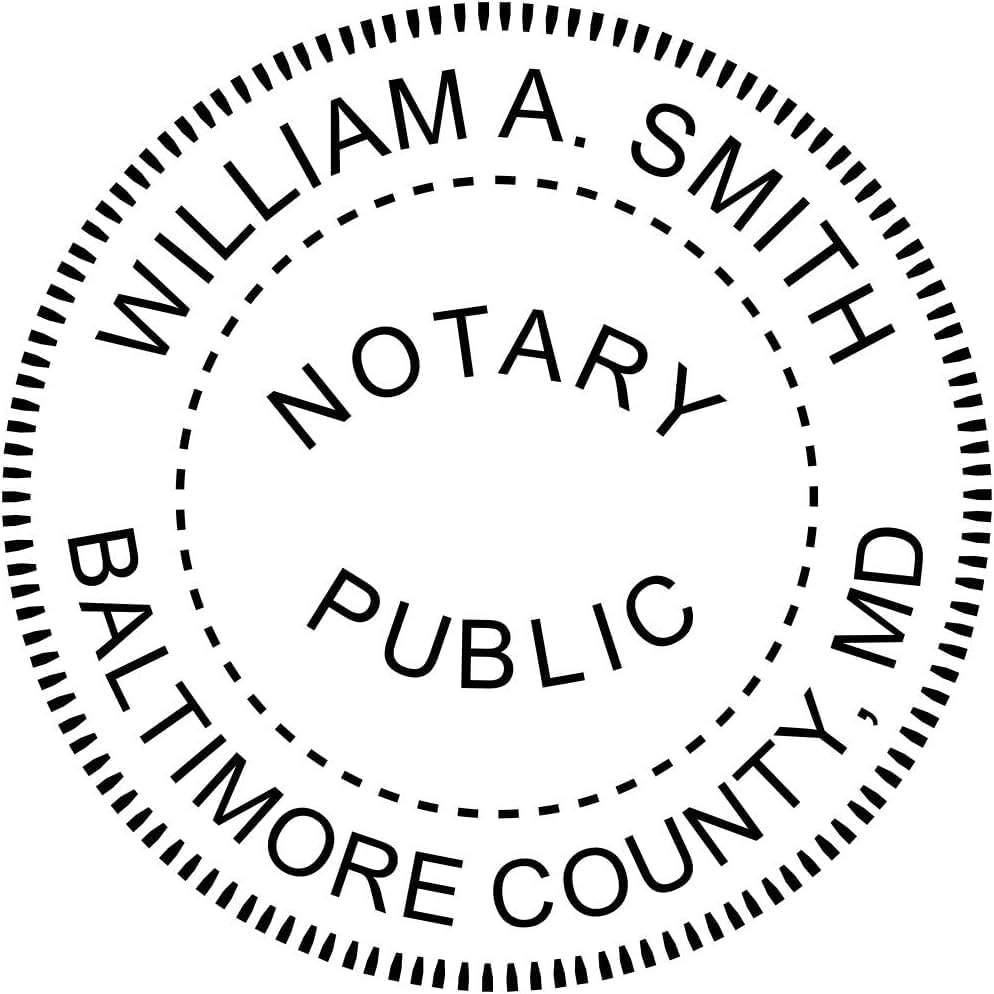 Maryland Notary Embosser Round – Official State Seal