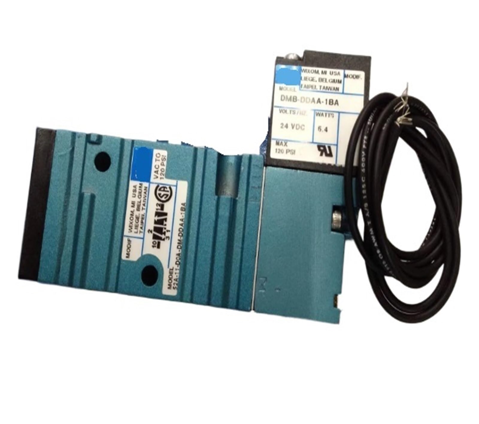 Électrovanne 52A-11-D0BDMDDAA-1BA à commutation rapide et haute pression