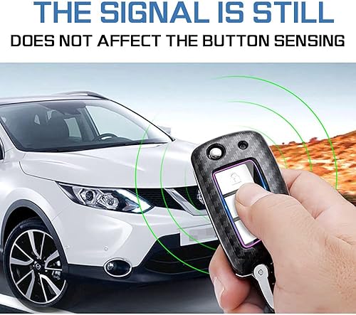 Miniatura 7 de ontto Ajuste para Nissan Flip Key Fob Cover ABS Car Key Case Carcasa para Rogue Rogue Select