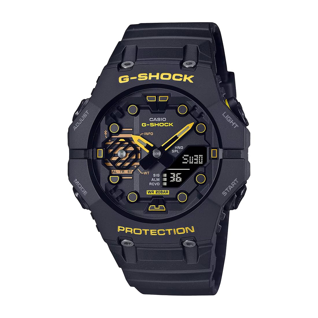 Casio G-Shock GA-B001CY-1ADR Black & Yellow Analog-Digital Dial Black Resin Strap Mens Watch Shock and 200M Water Resistant G1485 (B0CPMYYFHW) Amazon Price History, Amazon Price Tracker