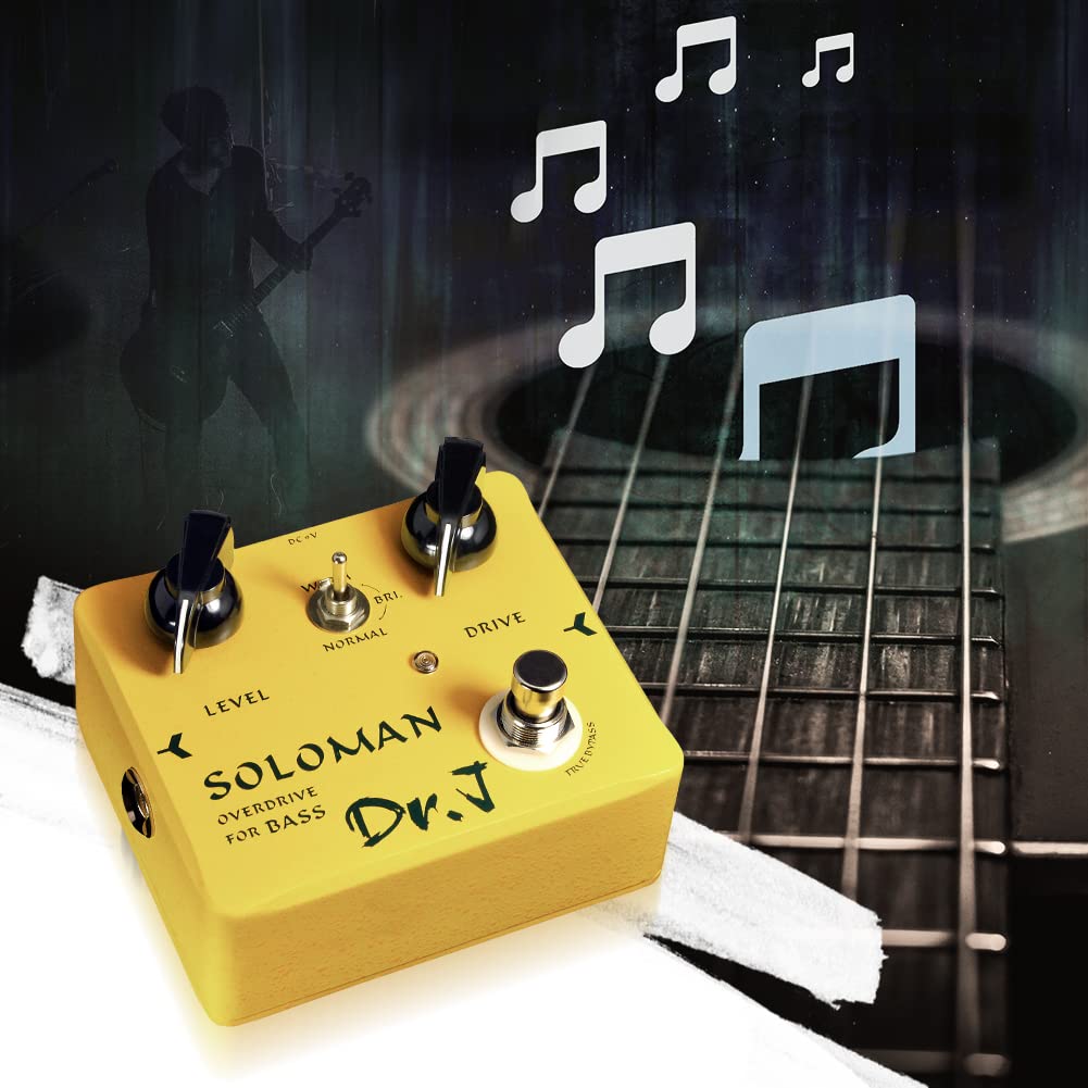 JOYO Effetti a pedale Overdrive per basso dal rock al metallo appositamente progettati per il bassista True Bypass Design (edizione alta D52)