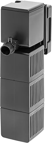 Miniatura 6 de Sicce Shark Pro Nano 250 - Filtro interno de energía para acuarios de 65 GPH de hasta 13 galones  Barra de pulverización silenciosa, mini tanque de