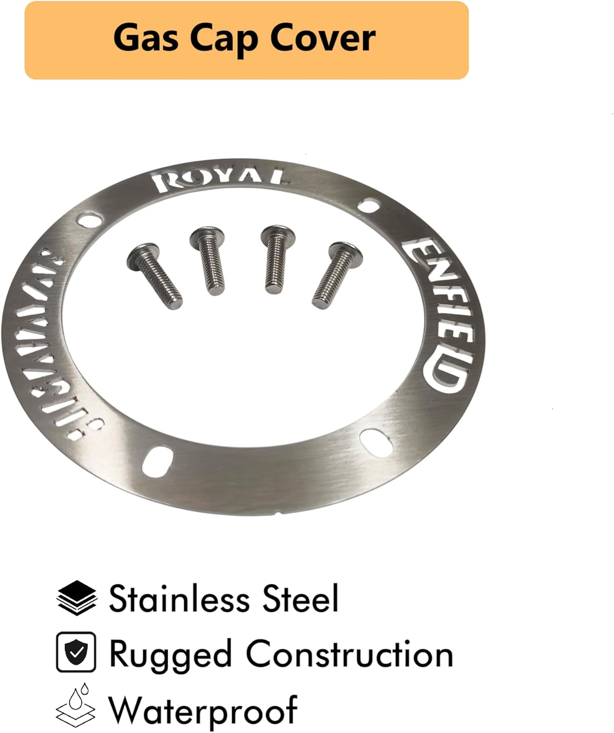 Motorcycle Gas Cap Cover for Royal Enfield Himalayan Stainless Steel