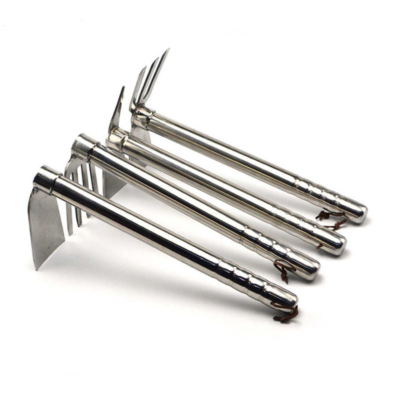 Gogogmee Household Stainless Steel Double Use Hoe Durable Gardening Tool for Planting and Weeding Lightweight Design with Comfortable Handle for Garden Use