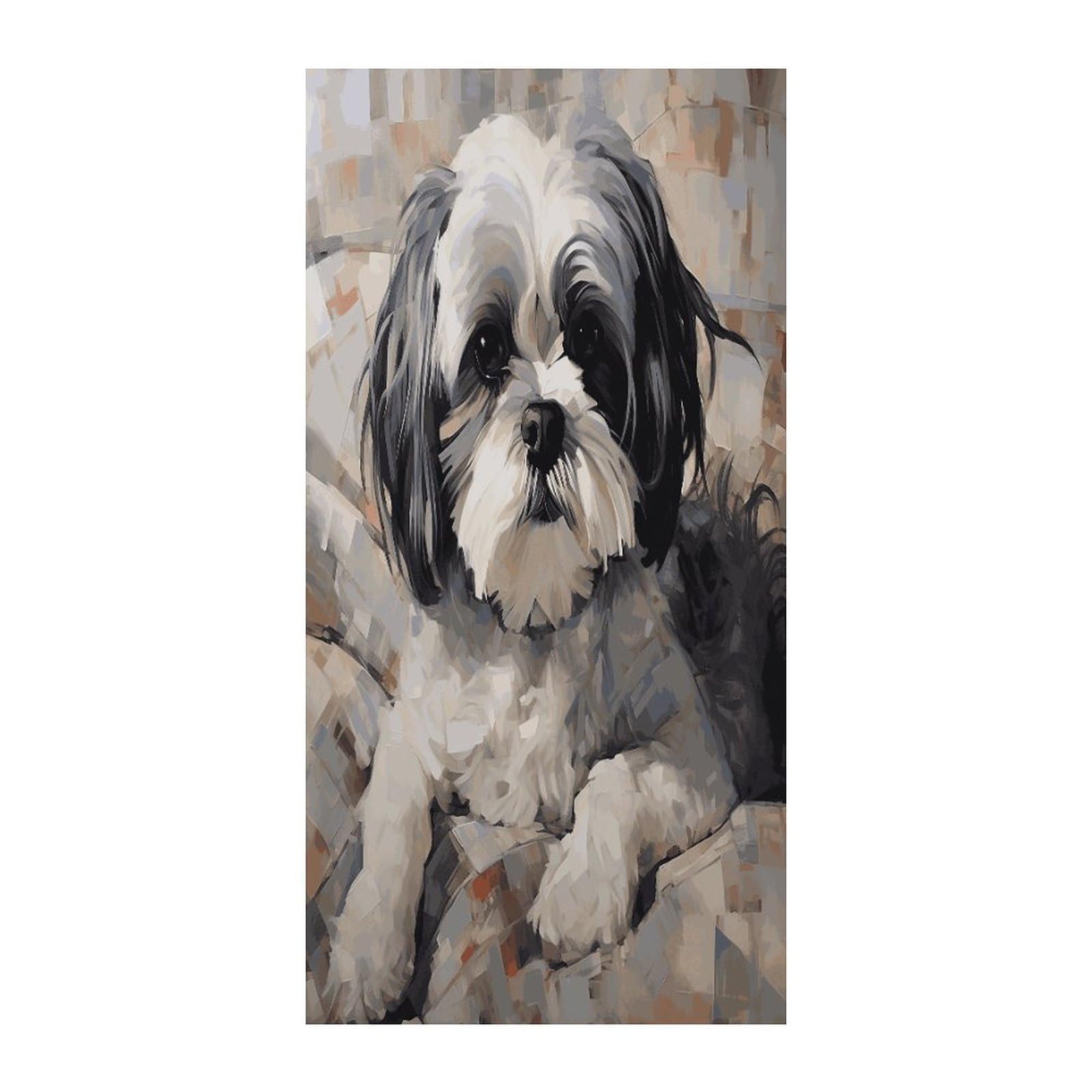 Fekiloot Style Shih Tzu Door Curtain Room Divider Curtains