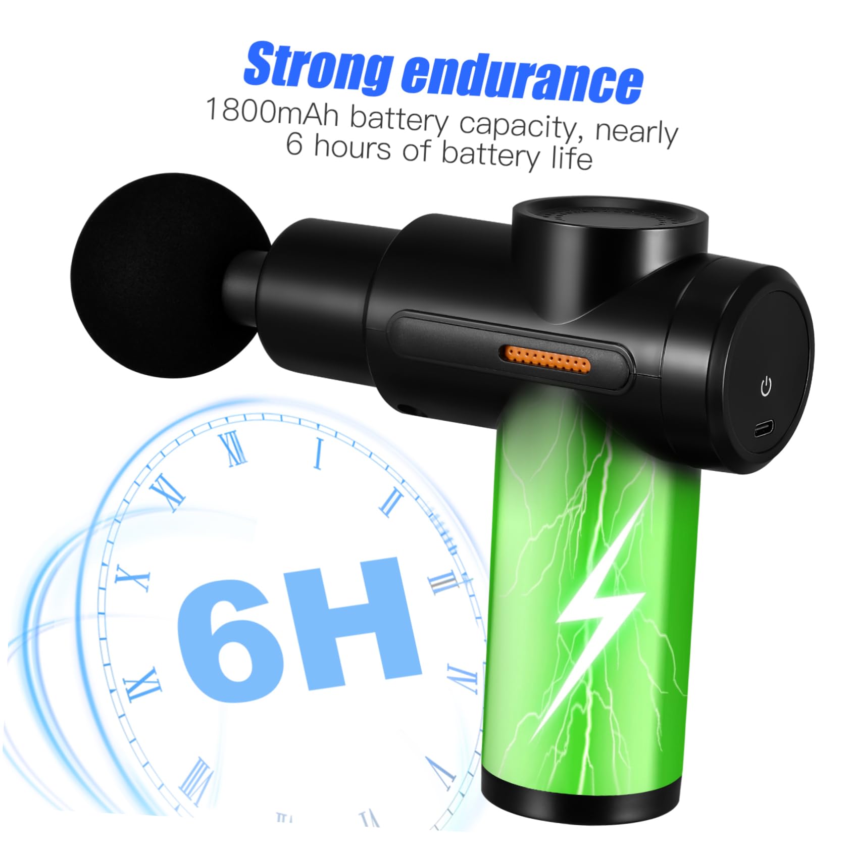 Mini de Masajeador Portátil Percusión USB para Relajación Muscular