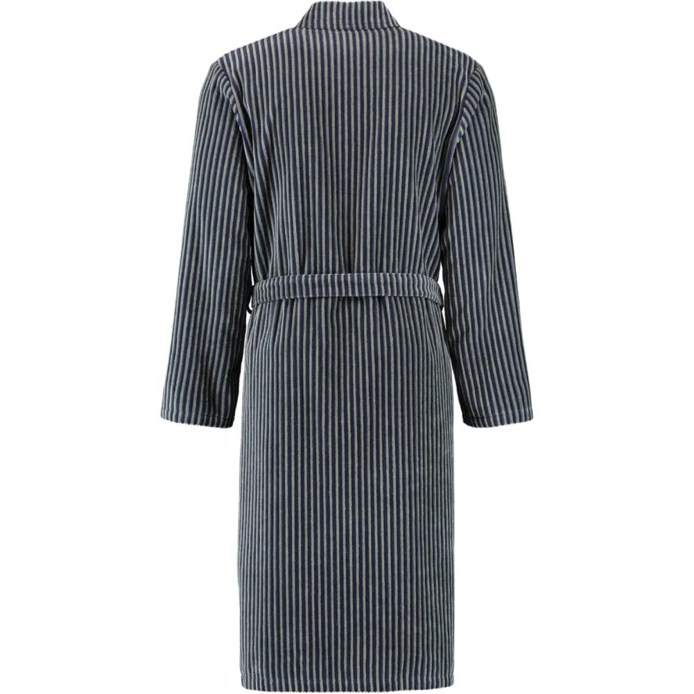Cawö Herren-Kimono Extraleicht 4854 Farbe blau-field Größe 58 Morgenmantel Männer-Bademantel