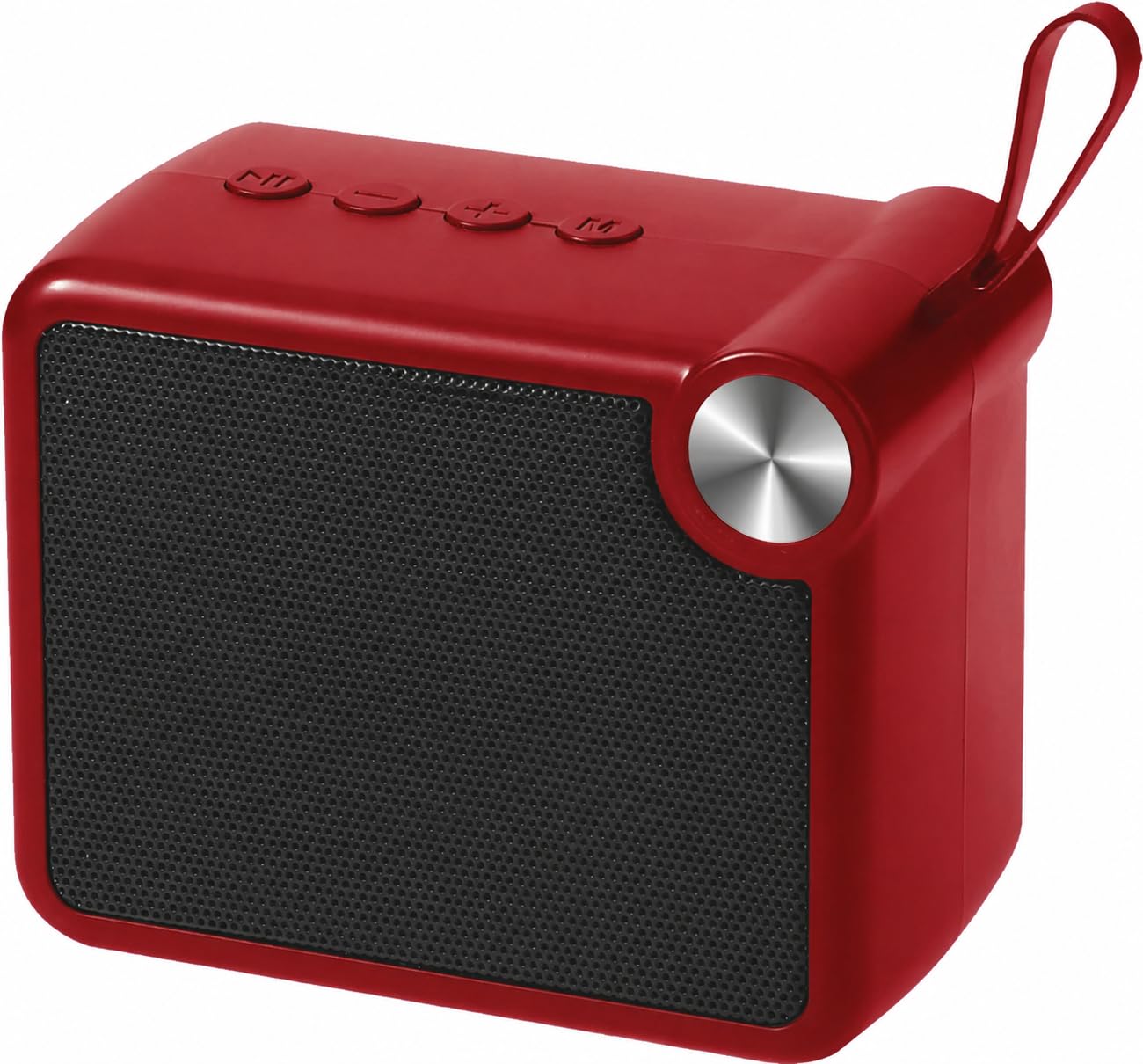 10W Mini Bluetooth Speaker with Pristine Sound, 8 Hours Playtime, Multi-Playback Modes-BT5.4/TF Card/USB, Front Metal Grill, Type-C Fast Charging, Multi-Function Control Buttons (Red)-image-38