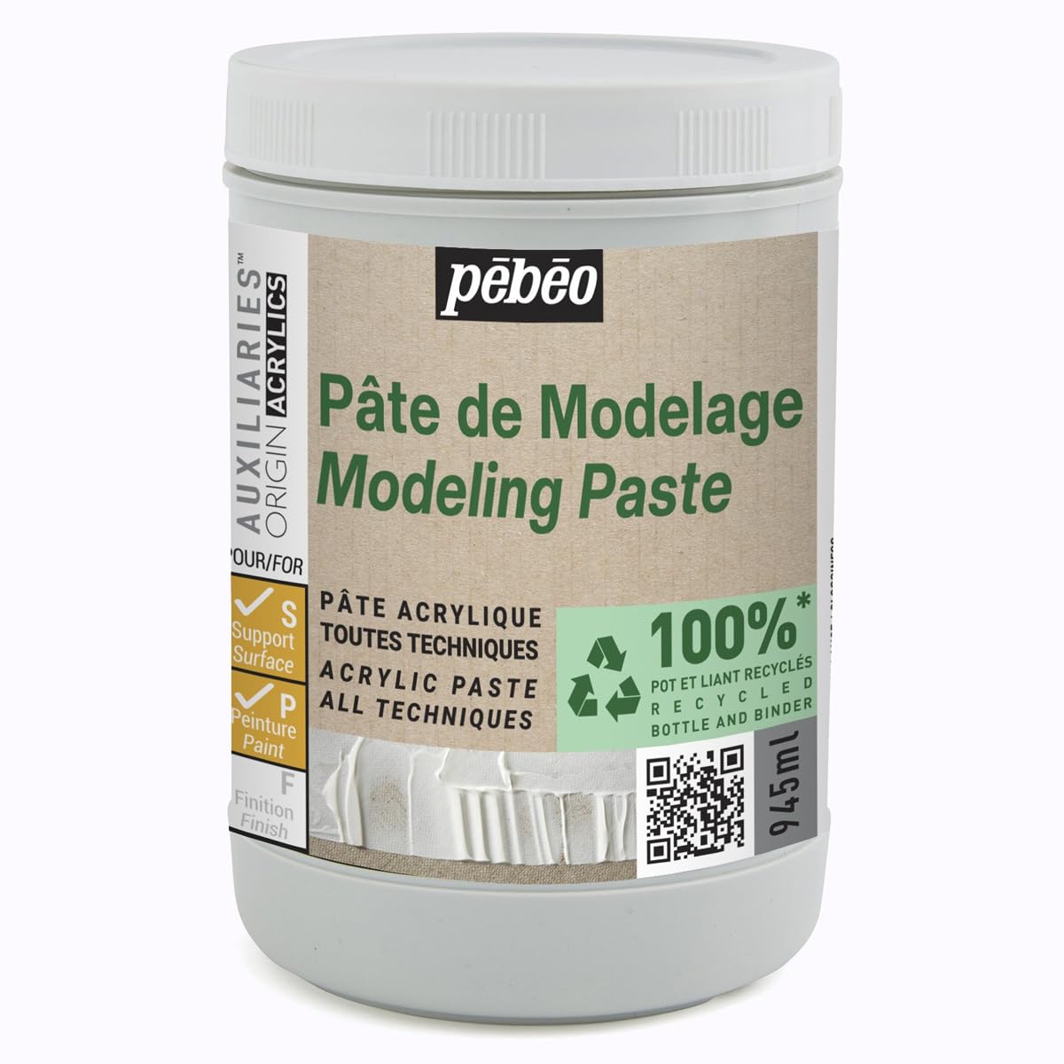 Pasta de modelado Pébéo Studio Green - 945 ml