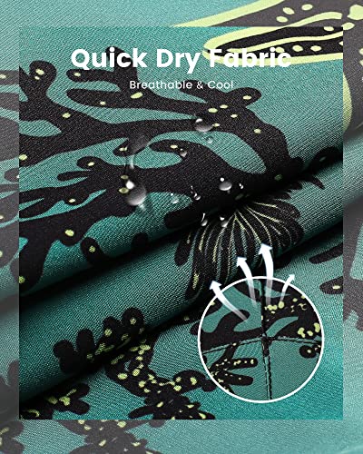 Image of maamgic Mens Swim Trunks with Compression Liner 5 Inch, Quick Dry Bathing Suit with Zipper Pockets, No-Chafing Swim Shorts
