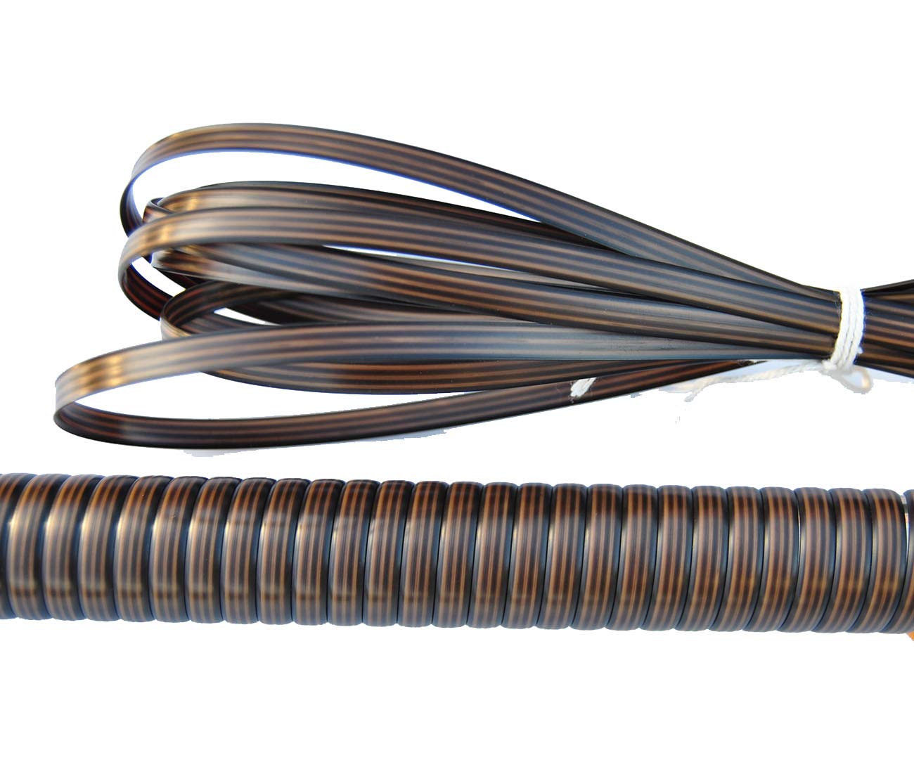 Baufooer Wicker Repair Kit,Flat Smooth Coffe Color Synthetic Rattan Supplies Roll for Patio