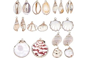 SUNNYCLUE Seashell Charms for Jewelry Making