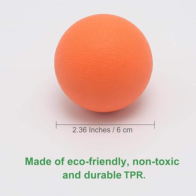 These massage balls come in a convenient two-pack and are colored orange, making them easily identifiable. Their firmness allows them to effectively penetrate deep muscle layers, providing significant relief from conditions like plantar fasciitis and other muscle-related issues. They are perfect for self-myofascial release, making them a popular choice among athletes and individuals dealing with chronic muscle pain or stiffness.