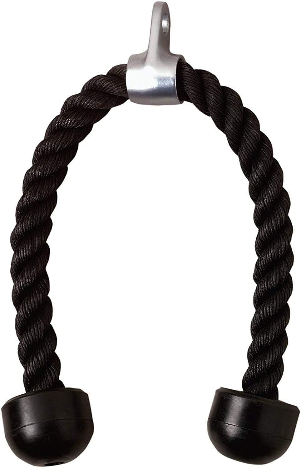 Corda per tricipiti, 70 cm, per il fissaggio di fitness, il bodybuilding e la palestra, colore nero