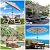 Yescom UV70+ 3-Tiers 10ft Patio Umbrella with Crank Handle Push to Tilt Outdoor Garden Yard Pool Khaki